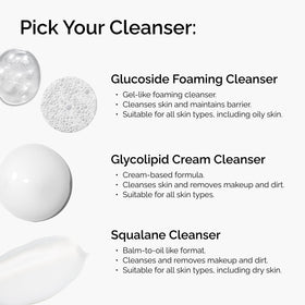 The Ordinary cleanser on bathroom shelf in routine setting showing gentle daily use