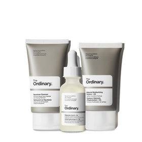 The Ordinary squalane cleanser texture close-up showing creamy balm that dissolves makeup