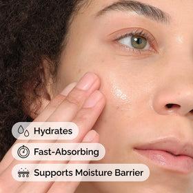 The Ordinary squalane applied to hair ends adding visible shine and frizz control