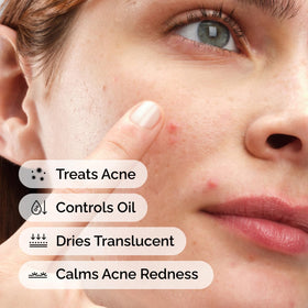 The Ordinary texture close-up showing powder granules transforming into cream for precise application