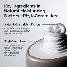The Ordinary cream texture close-up showing smooth hydrating consistency