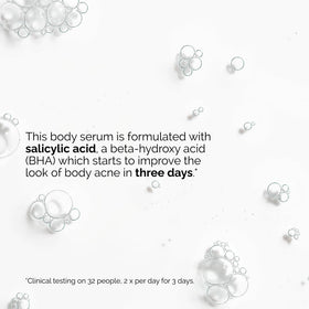 The Ordinary clear serum texture droplet close-up demonstrating lightweight absorption