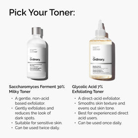 The Ordinary saccharomyces ferment toner held in hand for scale and everyday use convenience