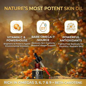 The Organic Forest oil on hand illustrating quick absorption and non-greasy finish benefit