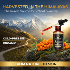 The Organic Forest applying oil to hair showing nourishment and improved softness benefit