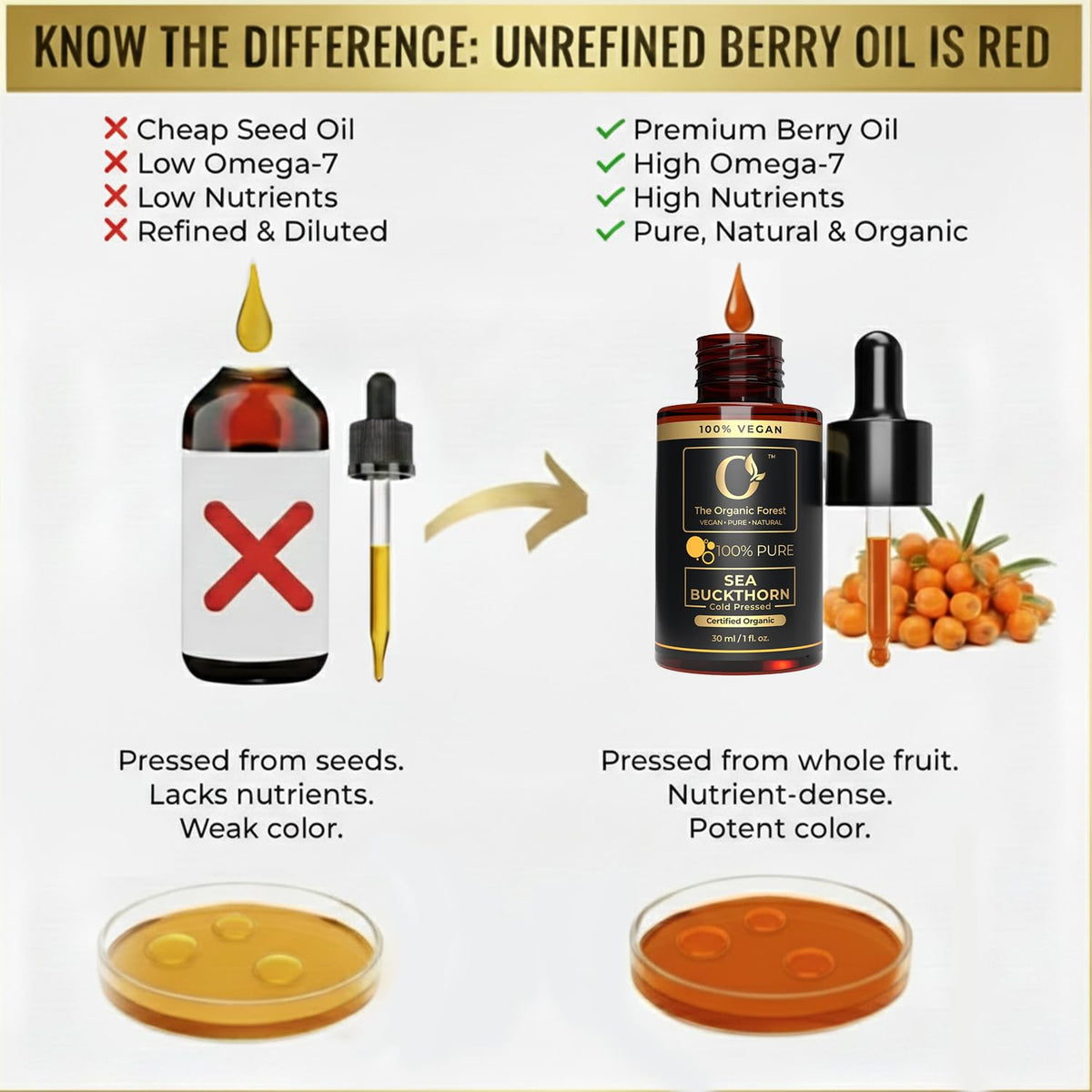The Organic Forest bottle on bathroom vanity in lifestyle scene promoting daily skincare routine benefit