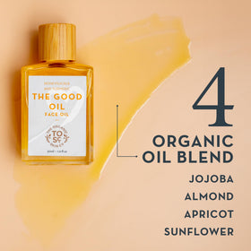 The Organic Skin Co. dropper dispensing oil for controlled gua sha application benefit