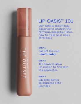 The Outset in hand to show 0.3 oz scale and easy on-the-go convenience