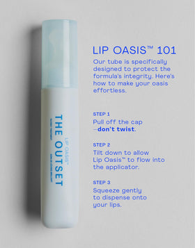 The Outset on nightstand lifestyle shot showing easy daily use benefit