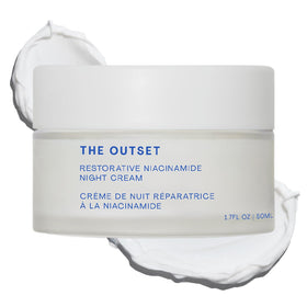 The Outset front jar shot showing clean luxury and calming hydration