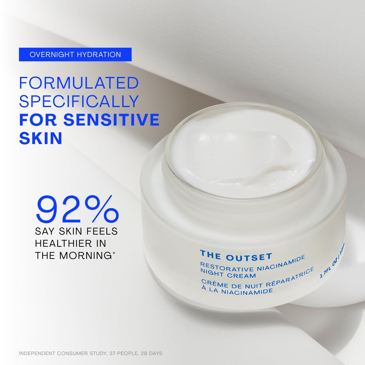The Outset product with niacinamide and bakuchiol ingredients for brightening