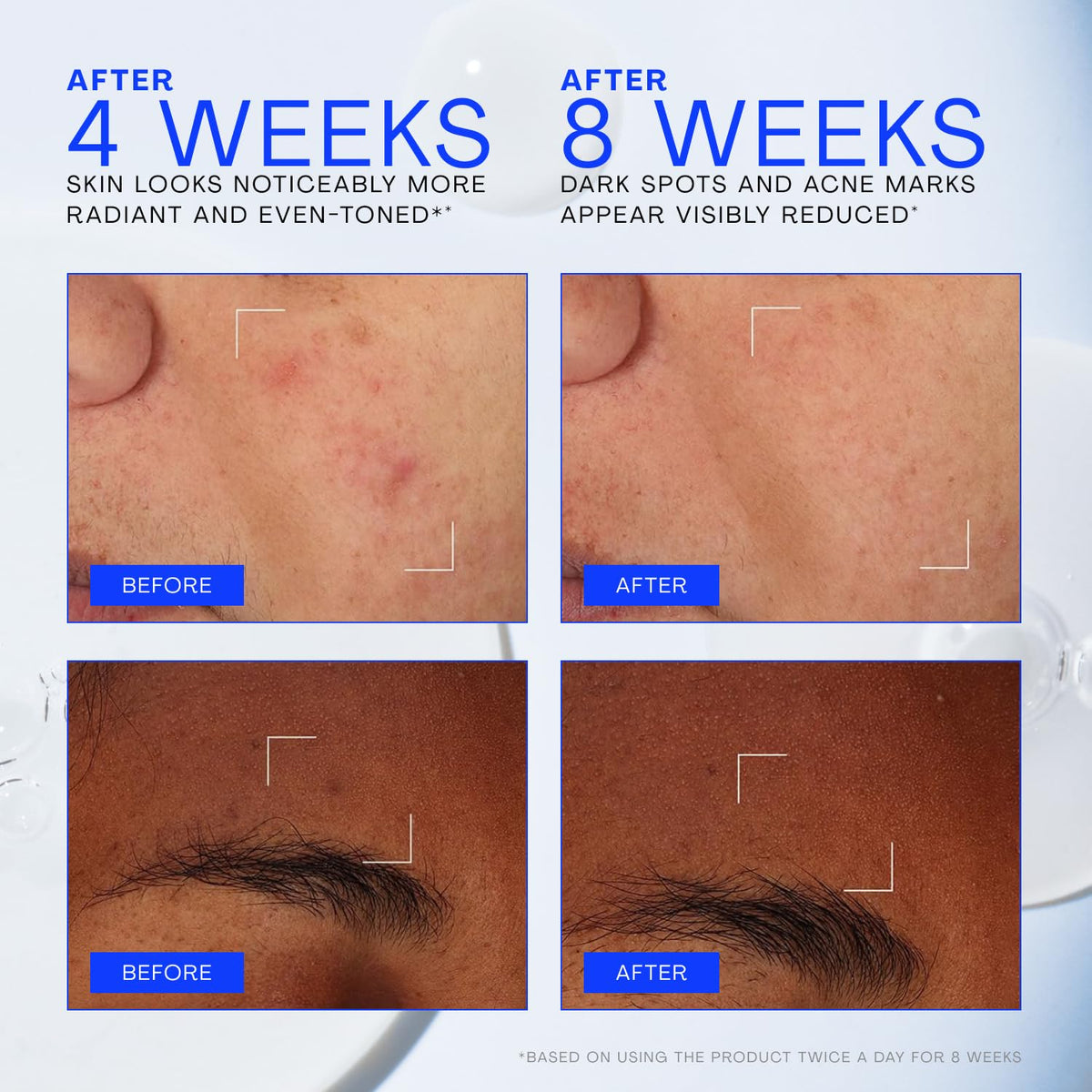 The Outset serum texture close-up showing lightweight, fast-absorbing formula benefit