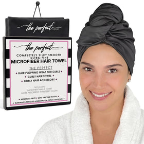 THE PERFECT HAIRCARE front wrap view showing large size and neat fold benefit