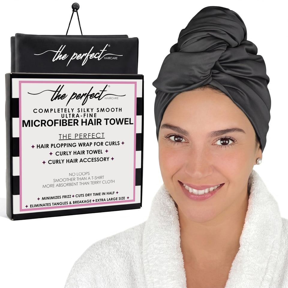 THE PERFECT HAIRCARE front wrap view showing large size and neat fold benefit