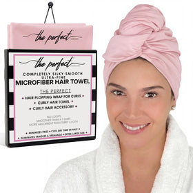 THE PERFECT HAIRCARE front view of wrap showing secure fit and absorbency