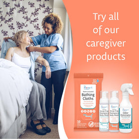 The Pharma-C Company on a bedside table in caregiving scenario improving routines