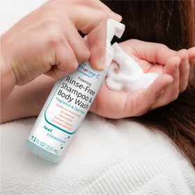 The Pharma-C Company body wash applied to arm showing full-body use