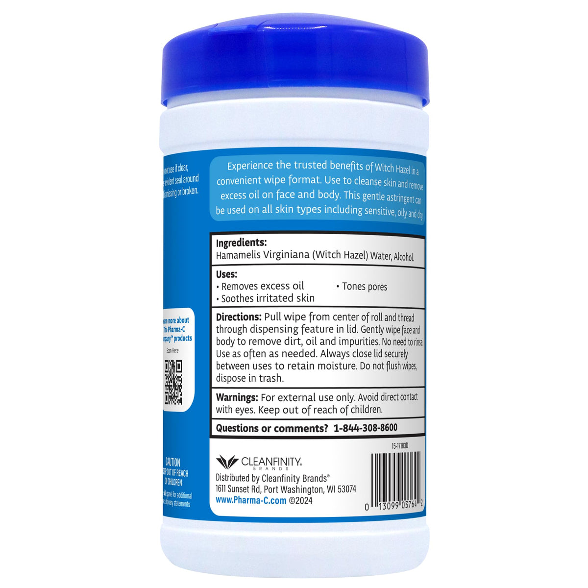 The Pharma-C Company close-up of wipe texture highlighting gentle fabric