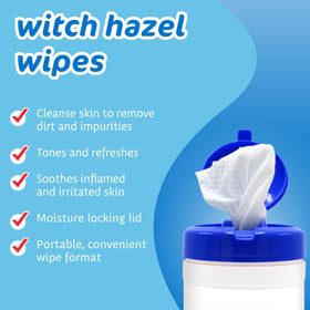 The Pharma-C Company wipe applied to face showing quick refresh benefit