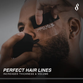 The Rich Barber keratin-infused fibers close-up showing natural texture