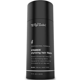 The Rich Barber product front packaging showing bottle and label, professional look