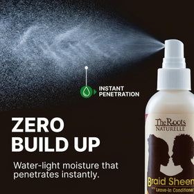 The Roots Naturelle 12 fl oz bottle beside a hand for size and portability