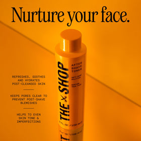 The Shop Uninterrupted applying toner to hand illustrating soothing action and quick absorption