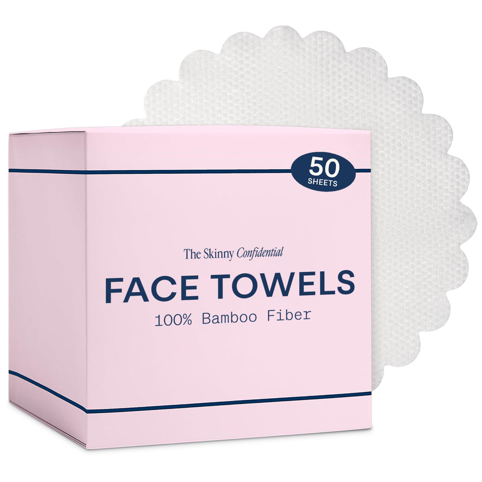 The Skinny Confidential front box showing 50-count pack and branding, conveys convenience
