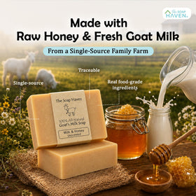 The Soap Haven close-up of bar texture highlighting gentle exfoliation