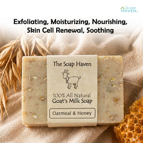 Hand holding soap for scale showing The Soap Haven bar size and travel convenience