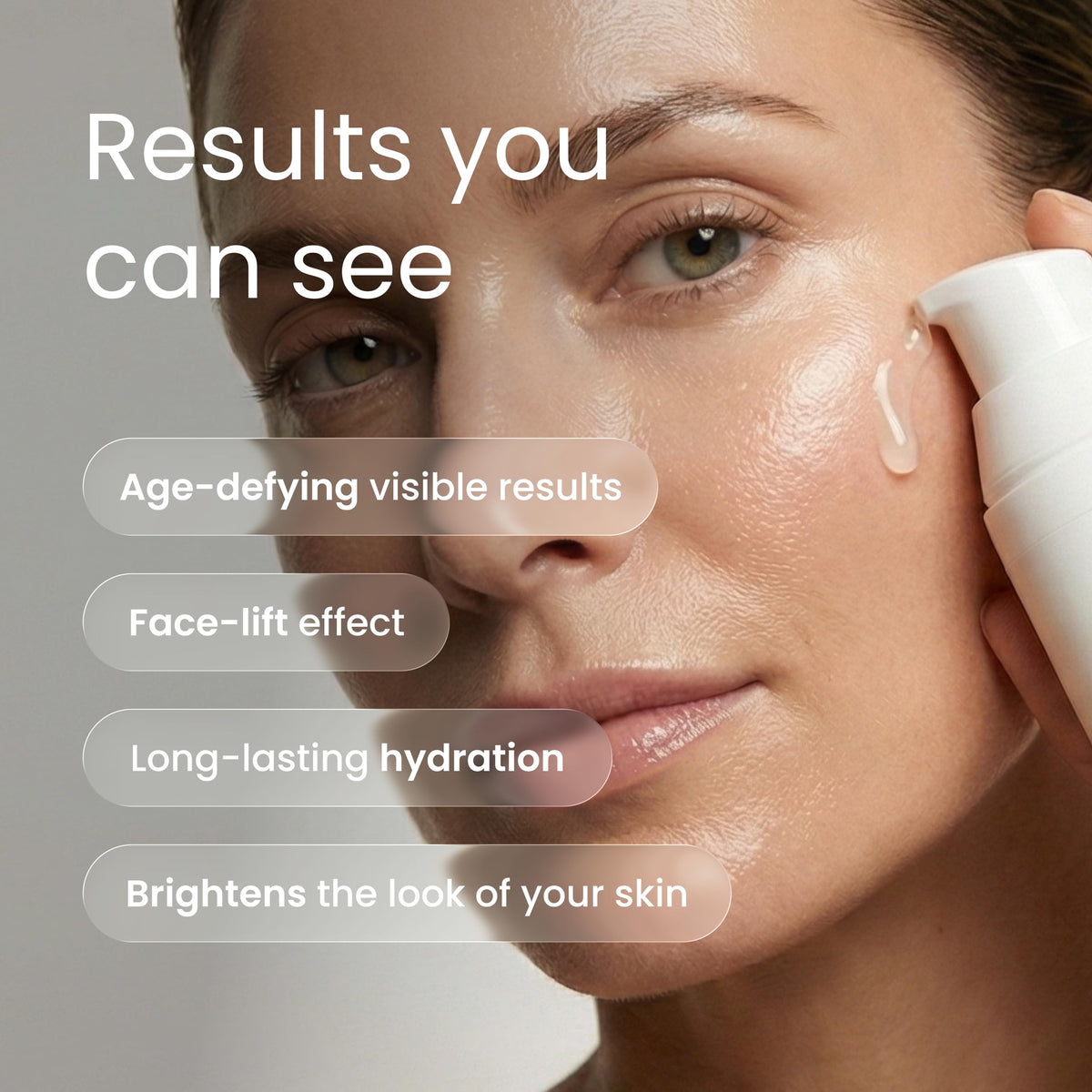 The Spa Dr. dropper dispensing serum to demonstrate precise application