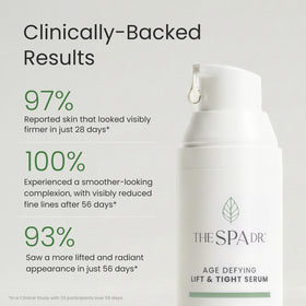 The Spa Dr. silky serum texture on hand for fast absorption and hydration