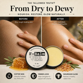 The Tallowed Truth label closeup listing five ingredients for ingredient transparency