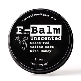 The Tallowed Truth close texture shot of smooth tallow balm highlighting quick melt absorption
