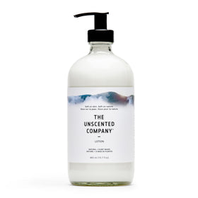 The Unscented Company front bottle showing label and size for clear product benefit