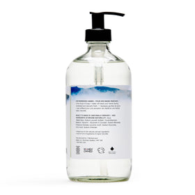 The Unscented Company pump close-up highlighting dispense action and durable design