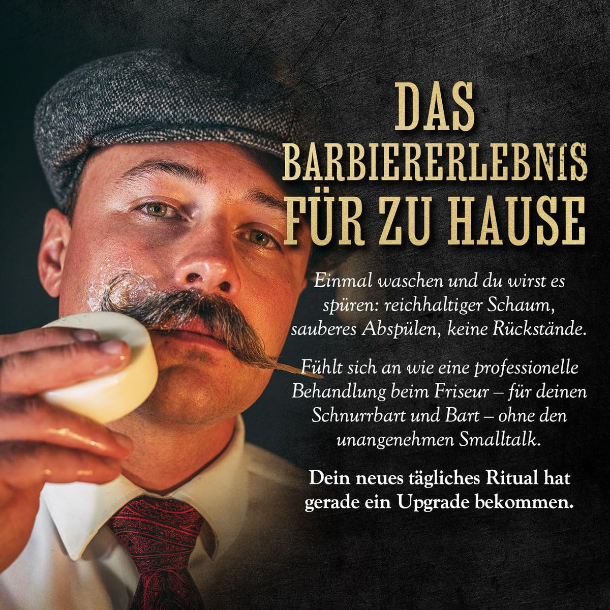 THE VINTAGE GROOMING CO. Night Fury beard after wash displays softer, well-conditioned facial hair