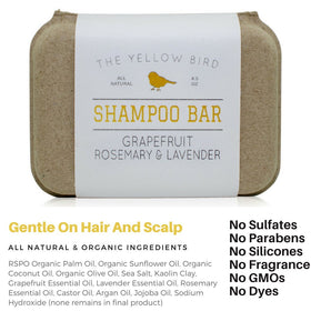 Solid shampoo bar sitting in a travel tin, ideal for TSA-friendly, compact storage