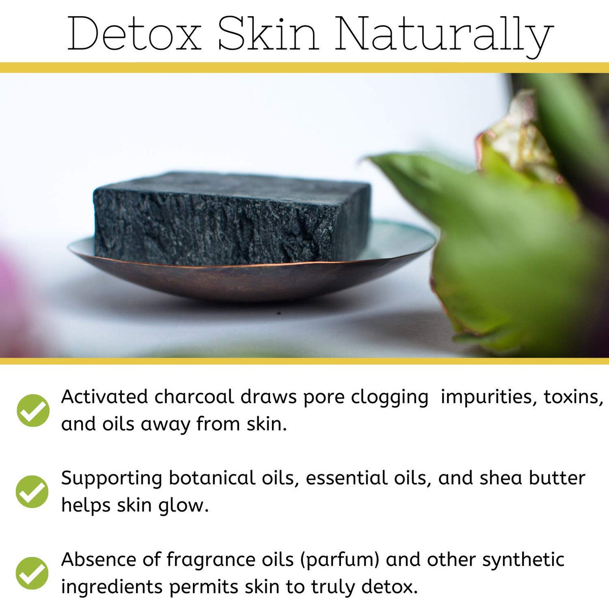 The Yellow Bird soap used on face to cleanse pores and soothe sensitive skin