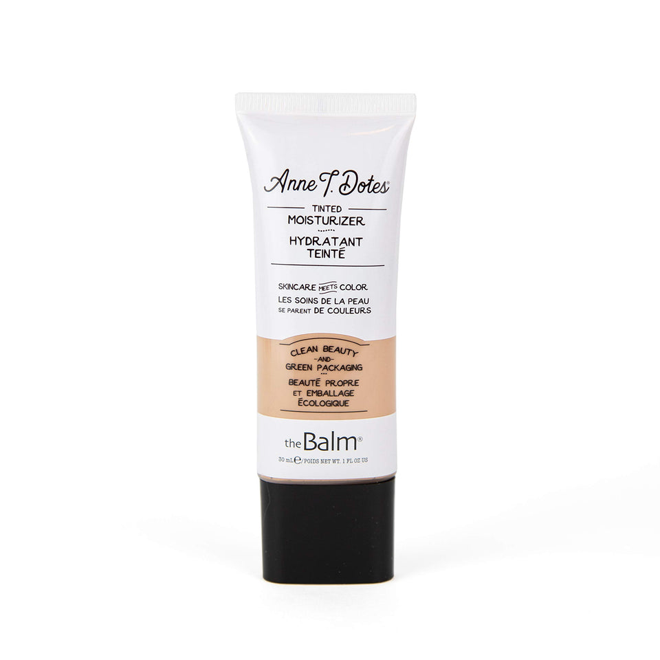 theBalm anne t. dotes front tube showing shade and compact size benefit