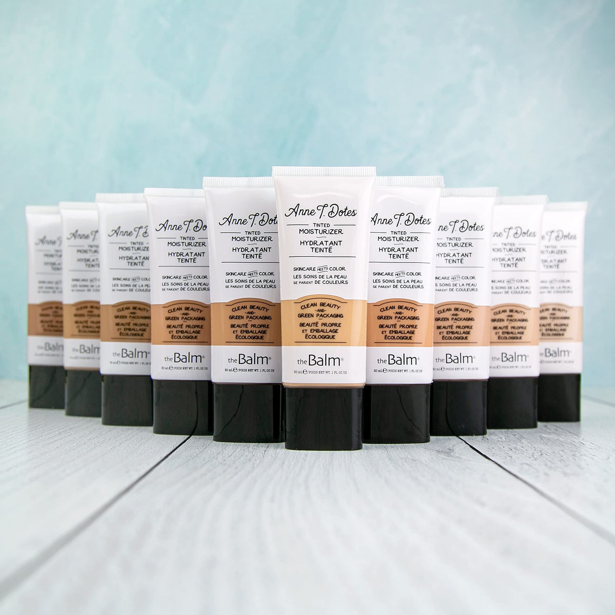 theBalm anne t. dotes on bathroom counter within daily routine lifestyle scene