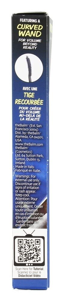 theBalm Mad Lash texture swatches on skin showing rich pigment and buildable finish