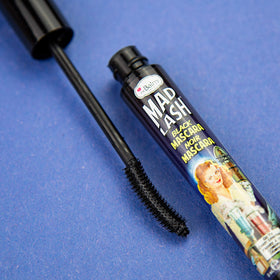 theBalm Mad Lash wand close-up displaying tapered bristles for precise application