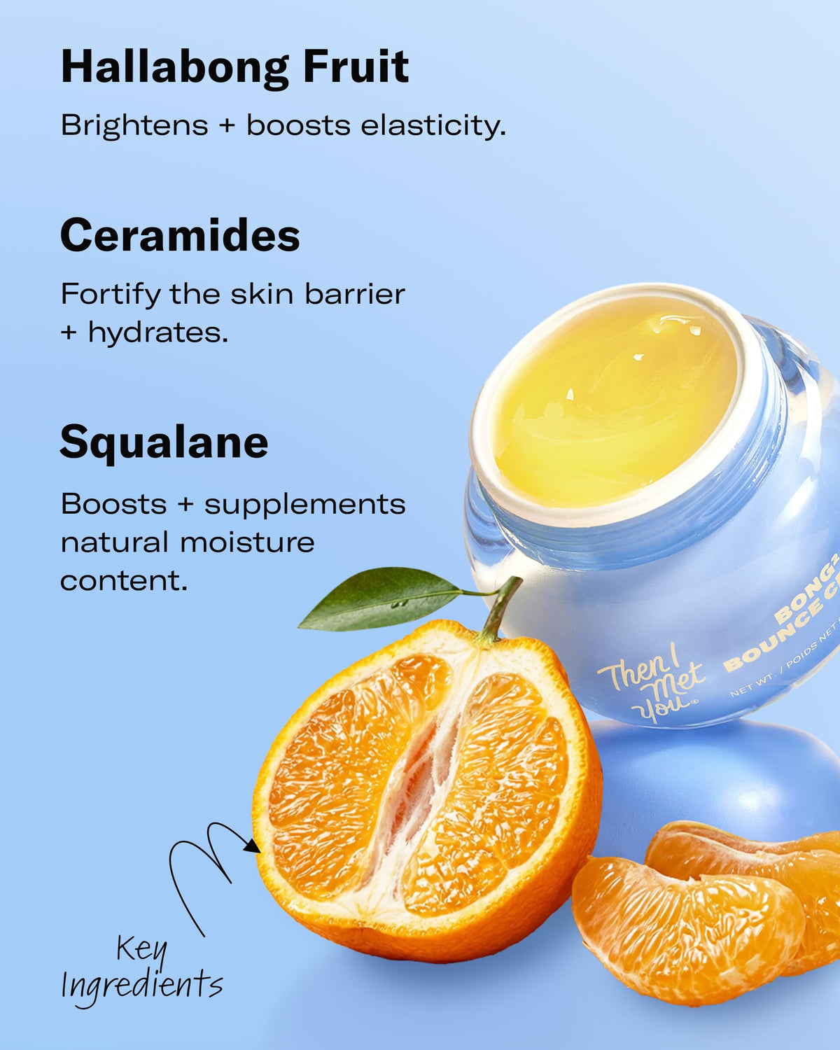 Then I Met You Hallabong citrus ingredient image highlighting vitamin C brightening benefit