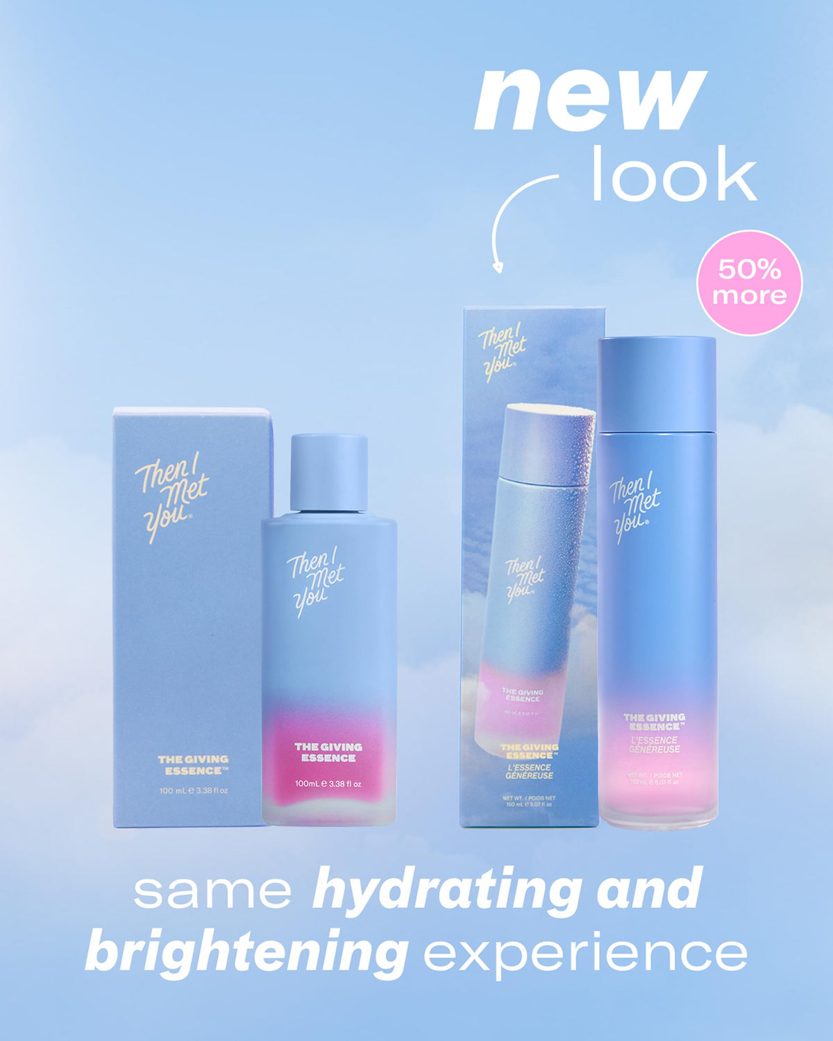 Then I Met You on model highlighting brightened, dewy skin appearance