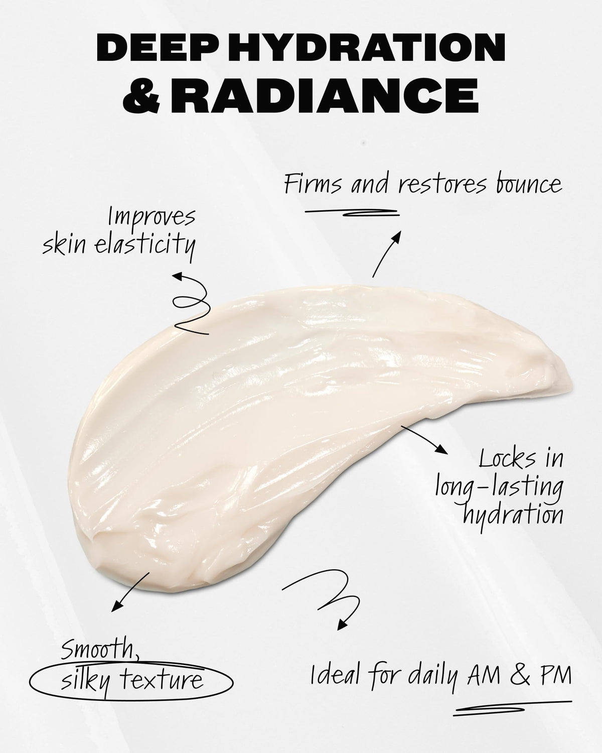 Then I Met You cream spread on hand absorbing quickly for instant hydration