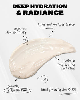 Then I Met You cream spread on hand absorbing quickly for instant hydration