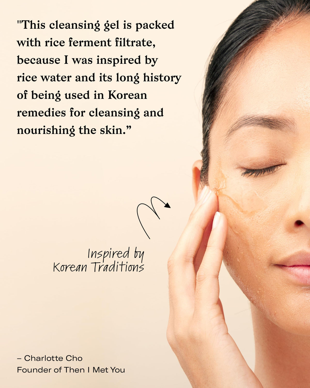 Then I Met You gentle foam on skin illustrating effective cleansing