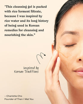 Then I Met You gentle foam on skin illustrating effective cleansing