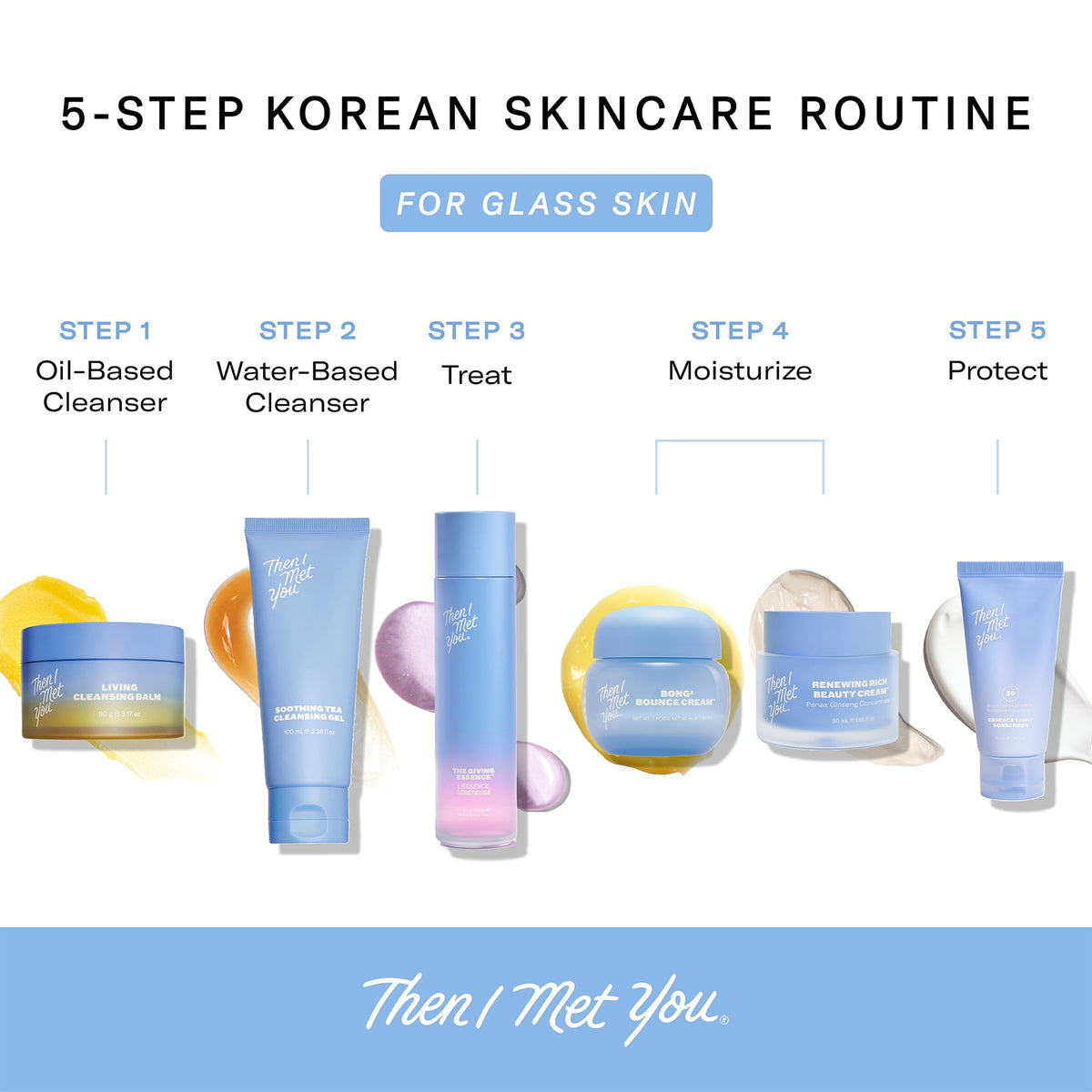 Then I Met You sunscreen applied on model face with non-greasy glow